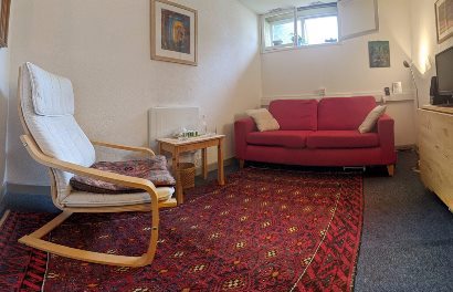Geoff Green's therapy room at Dartington Hall